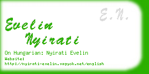 evelin nyirati business card